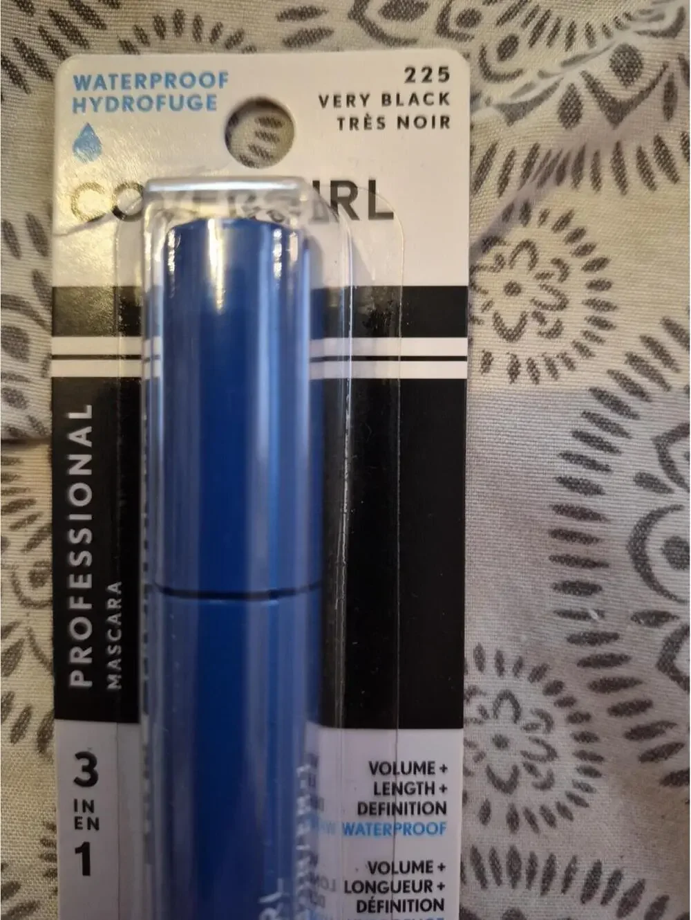 CoverGirl Professional 3-in-1 Waterproof Mascara 225 Very Black 0.3oz